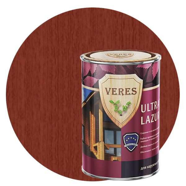 Пропитка для древесины Veres Ultra Lazura № 8 Дуб темный 2,7 л