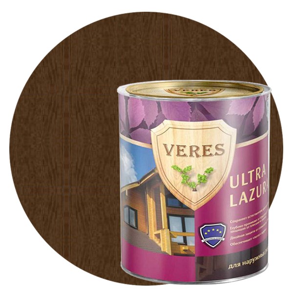 Пропитка для древесины Veres Ultra Lazura № 1 бесцветная 2,7 л