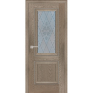 Дверь межкомнатная Profilo Porte PSB-27 Baguette экошпон Дуб Гарвард бежевый стекло белый сатинат 2000х700 мм