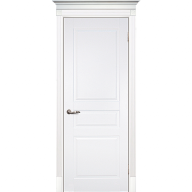 Дверь межкомнатная Текона Смальта 01 белое RAL 9003 глухое 1900х600 мм