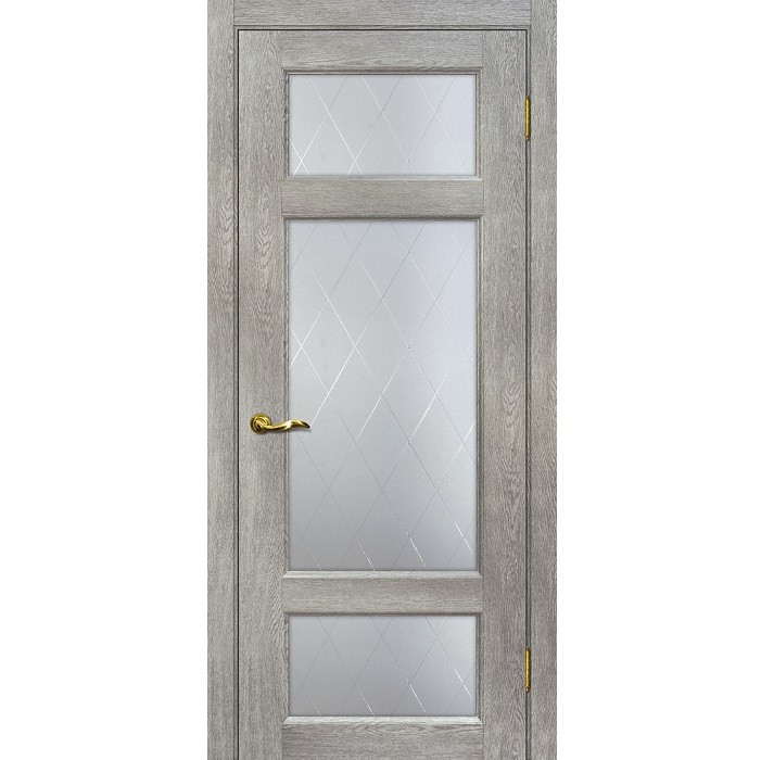 Дверь межкомнатная Мариам Тоскана-3 ПВХ Чиаро гриджио глухое 2000х900 мм