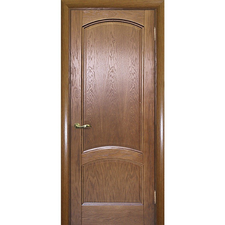 Дверь межкомнатная Текона Вайт 01 шпон Дуб натуральный глухое 2000х700 мм