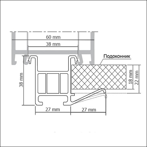 Профиль REHAU (с крылом)