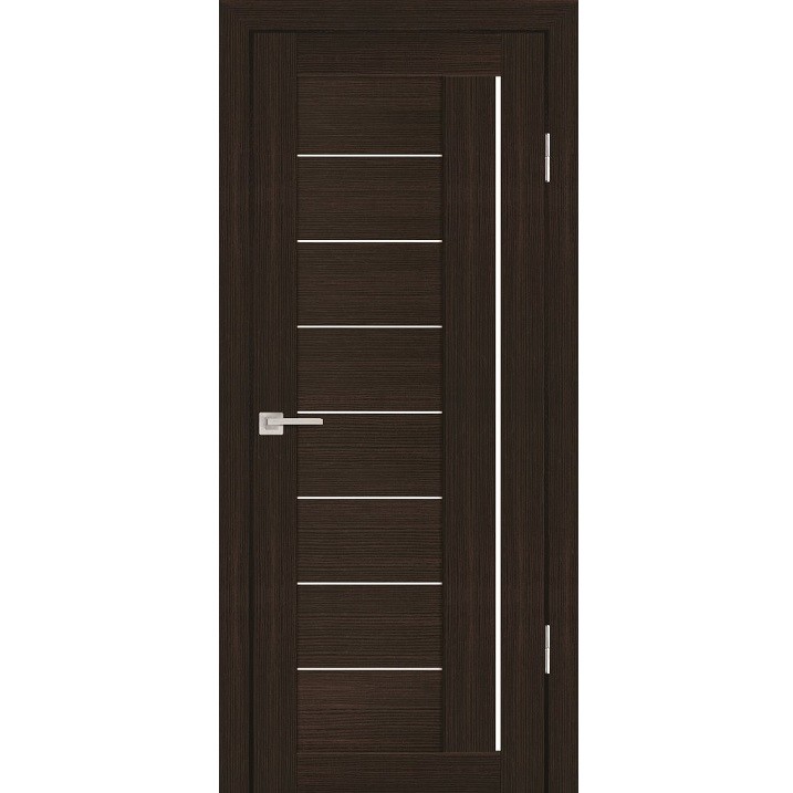 Дверь межкомнатная Profilo Porte PS-17 экошпон Венге мелинга стекло белый сатинат 2000х800 мм