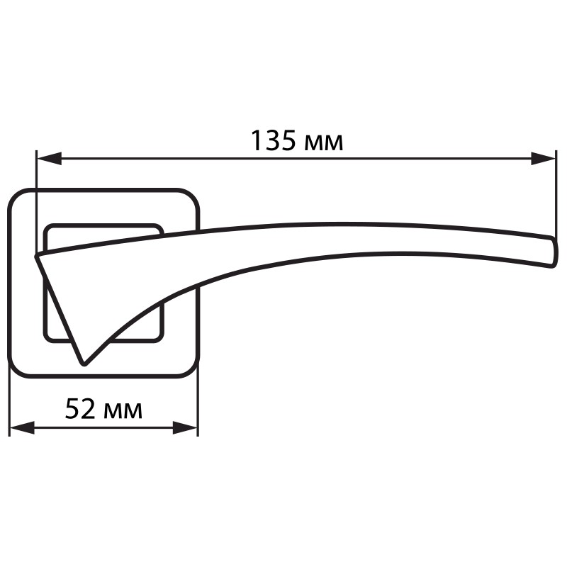 Ручка дверная Palladium Element Atom GF