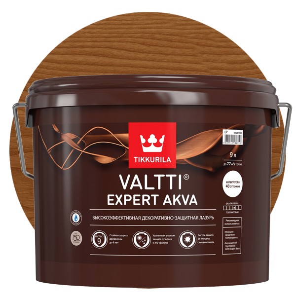 Антисептик Tikkurila Valtti Expert Akva палисандр 0,9 л