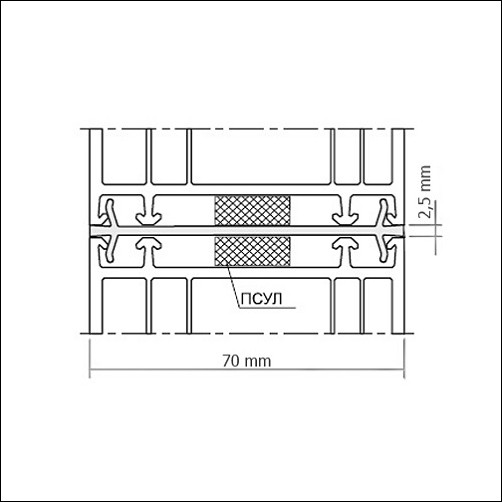 Профиль VEKA 70S