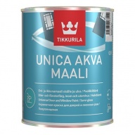 Краска для окон и дверей Tikkurila Unica Akva Maali основа С 0,9 л
