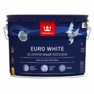 Краска для потолка Tikkurila Euro White 9 л