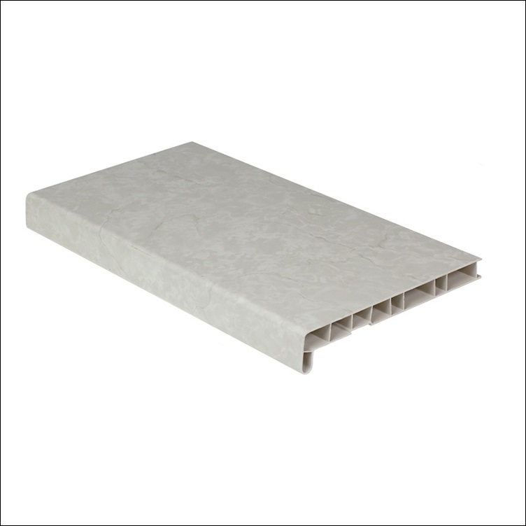 Подоконник ПВХ Витраж 40 150х6000 мм (светлый мрамор)