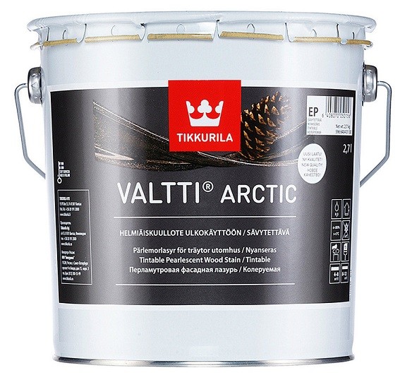 Лазурь фасадная Tikkurila Valtti Arctic EP 9 л