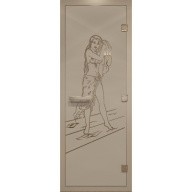 Дверь для хамама стеклянная Doorwood DW00492 Дженифер бронза матовая 800х2000 мм