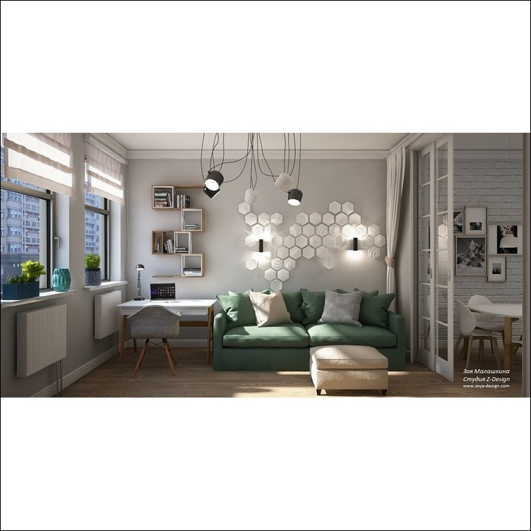 Гипсовая 3D панель Artpole Elementary Heksa-dots