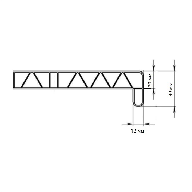 Подоконник ПВХ Витраж 40 150х6000 мм (светлый мрамор)