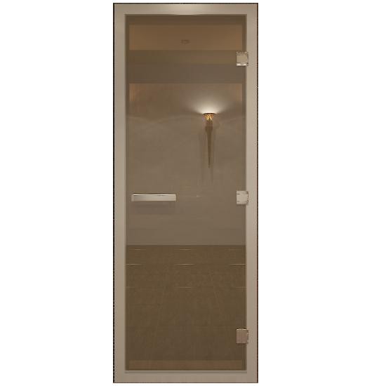 Дверь для хамама стеклянная Doorwood DW00803 бронза матовая 700х2000 мм