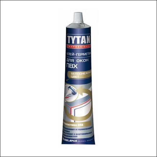Клей-герметик для окон ПВХ Tytan Professional (белый)