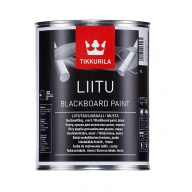 Краска Tikkurila Liitu для школьных досок матовая черная 1 л