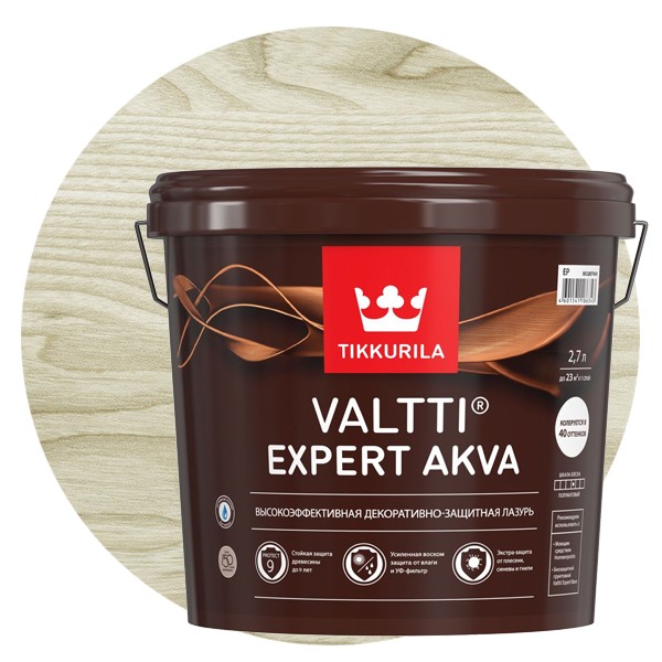 Антисептик Tikkurila Valtti Expert Akva беленый дуб 2,7 л