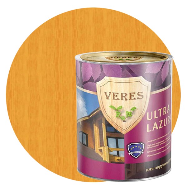 Пропитка для древесины Veres Ultra Lazura № 17 Золотой бор 0,9 л