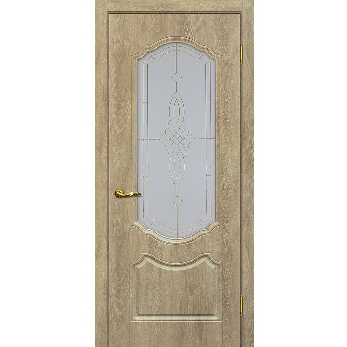 Дверь межкомнатная Мариам Сиена-2 ПВХ шале Дуб песочный глухое 2000х700 мм