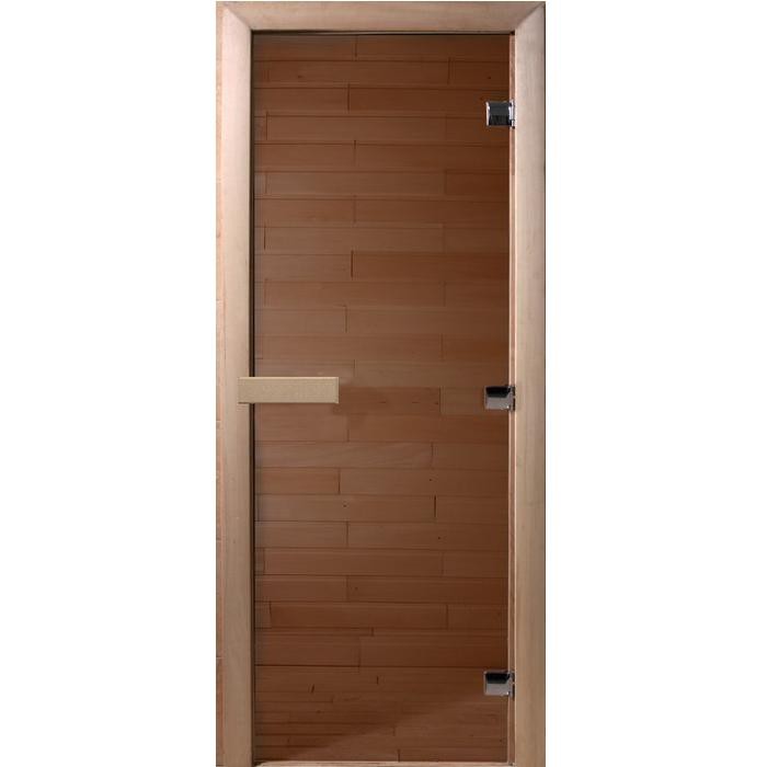 Дверь для сауны стеклянная Doorwood DW00021 бронза матовая 700х1900 мм