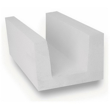 U-образный блок из ячеистого бетона Ytong D500 B 3,5 500х250х250 мм