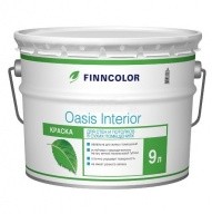 Краска для стен и потолков Tikkurila Finncolor Oasis Interior база А глубокоматовая 9 л