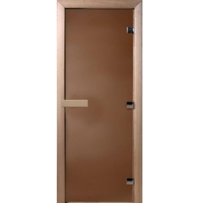 Дверь для сауны стеклянная Doorwood DW01115 бронза матовая 700х1800 мм