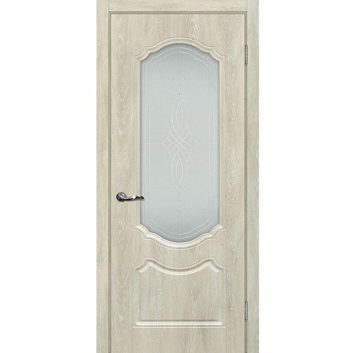 Дверь межкомнатная Мариам Сиена-2 ПВХ шале Дуб седой глухое 1900х550 мм