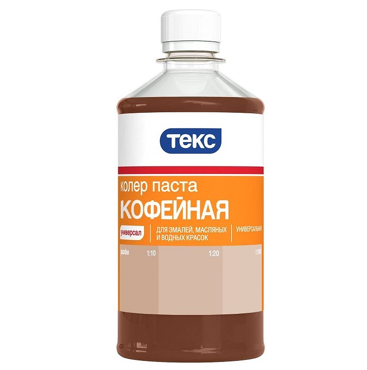 Колер-паста Текс Универсал №2 оранжевая 0,5 л