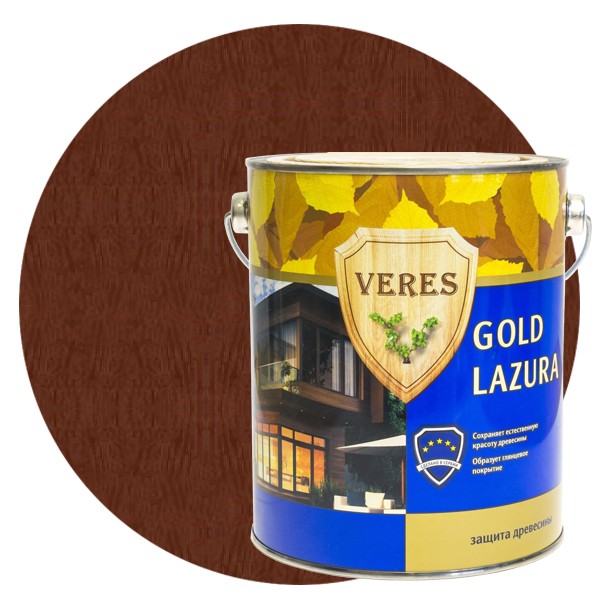 Пропитка для древесины Veres Gold Lazura № 12 белый 10 л