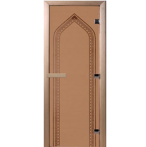 Дверь для сауны стеклянная Doorwood DW01015 Арка бронза 700х1900 мм