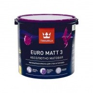 Краска латексная Tikkurila Euro Matt 3 глубокоматовая база C 2,7 л