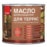 Масло Деревозащитное Neomid для террас бесцветное 2 л