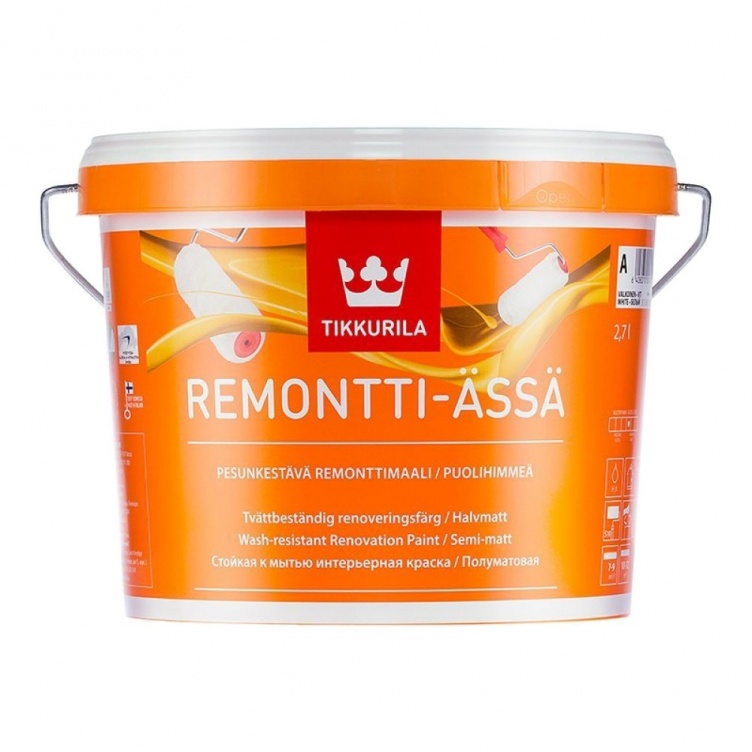Краска для интерьеров Tikkurila Remontti Assa C 2,7 л