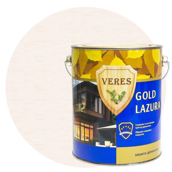 Пропитка для древесины Veres Gold Lazura № 19 Дуб 0,9 л