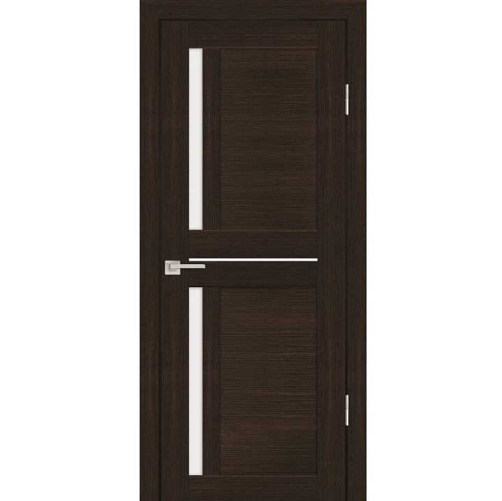 Дверь межкомнатная Profilo Porte PS-19 экошпон Венге мелинга стекло белый сатинат 2000х600 мм