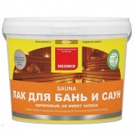 Лак акриловый Neomid Sauna 2,5 л