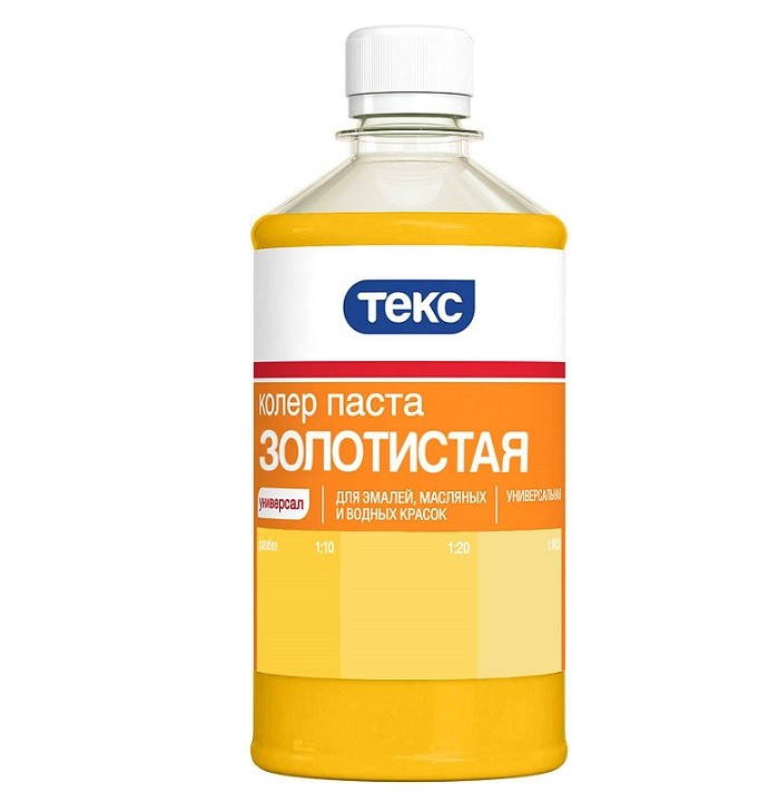 Колер-паста Текс Универсал №1 красная 0,5 л