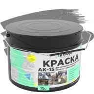 Краска акриловая Грида АК-15 для бетонных полов износостойкая серая 15 кг