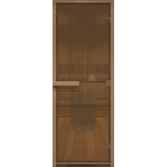 Дверь для хамама стеклянная Doorwood DW00802 бронза матовая 800х2000 мм