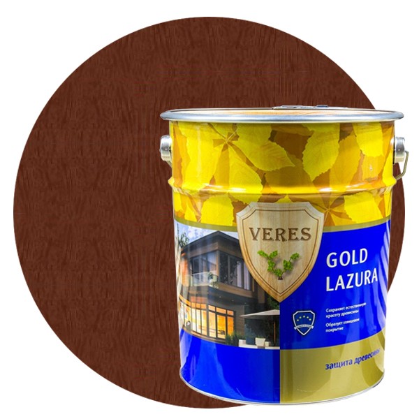Пропитка для древесины Veres Gold Lazura № 7 Махагон 2,7 л