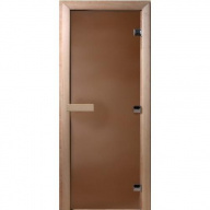 Дверь для сауны стеклянная Doorwood DW01333 бронза матовая 800х1900 мм