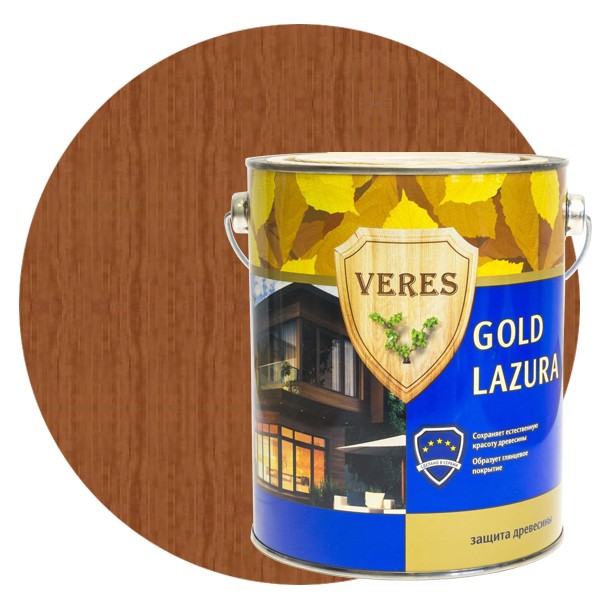 Пропитка для древесины Veres Gold Lazura № 17 Золотой бор 10 л