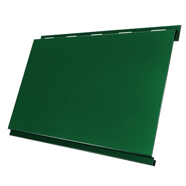 Сайдинг Grand Line Вертикаль Velur20 0,5 мм Ral 6005 резка