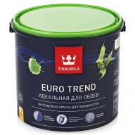 Краска для обоев и стен Tikkurila Euro Trend основа А 2,7 л