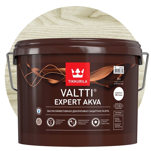 Антисептик Tikkurila Valtti Expert Akva беленый дуб 9 л