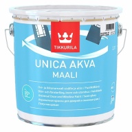 Краска для окон и дверей Tikkurila Unica Akva Maali основа А 2,7 л