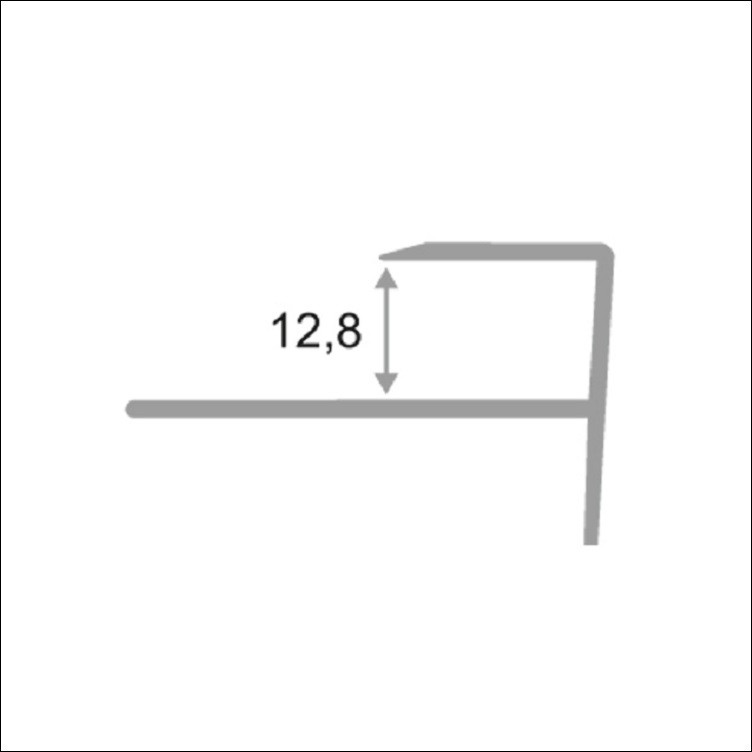 Алюминиевый профиль ПФ 12 (матовый)