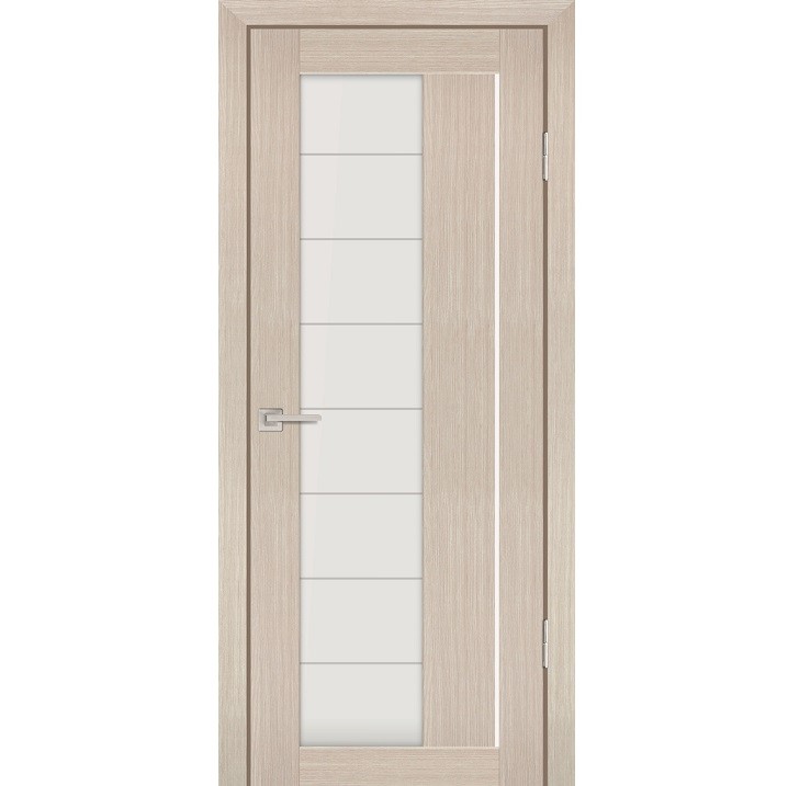 Дверь межкомнатная Profilo Porte PS-41 экошпон Каппучино мелинга стекло белый сатинат 2000х700 мм